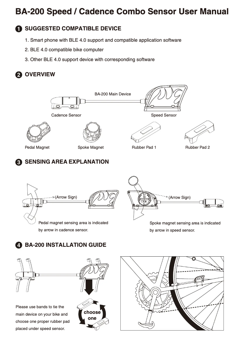 Page n°1 - Manuel utilisateur GlobalSat BA-200