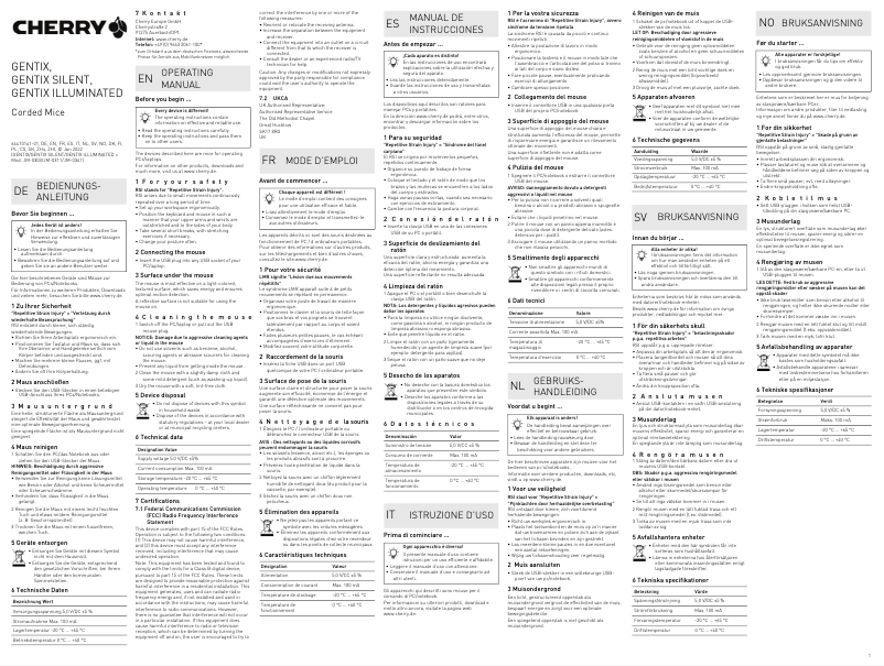 Image de la première page du manuel de l'appareil GENTIX SILENT