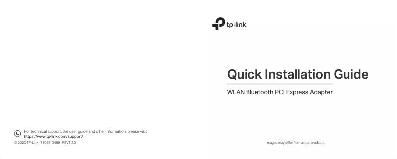 Page 1 de la notice Manuel utilisateur TP-Link Archer TXE75E