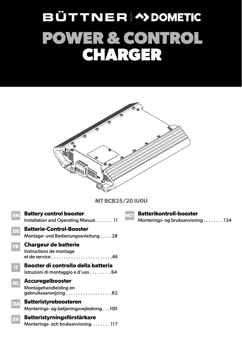 Página 1 del manual Manual de usuario Dometic MT BCB2520