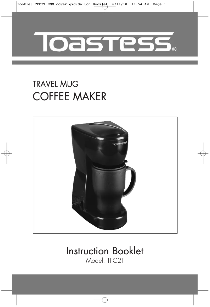 Page 1 de la notice Manuel utilisateur Toastess TFC2T