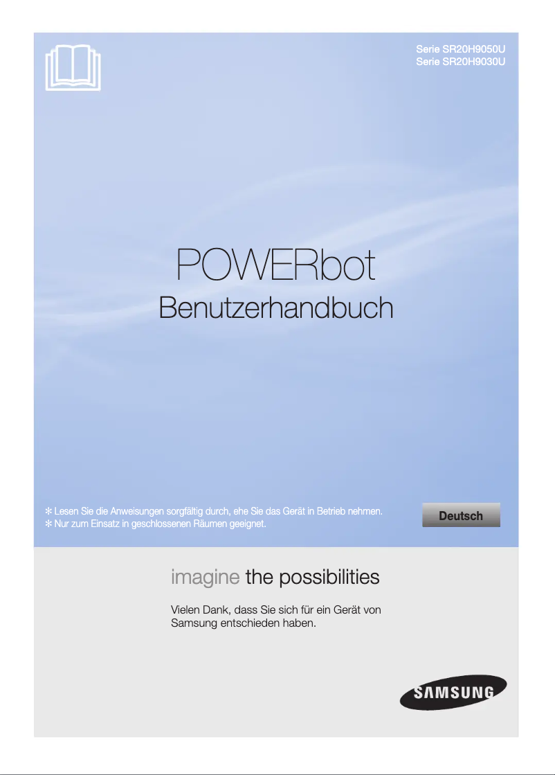 Page 1 de la notice Manuel utilisateur Samsung PowerBot SR20H9050U