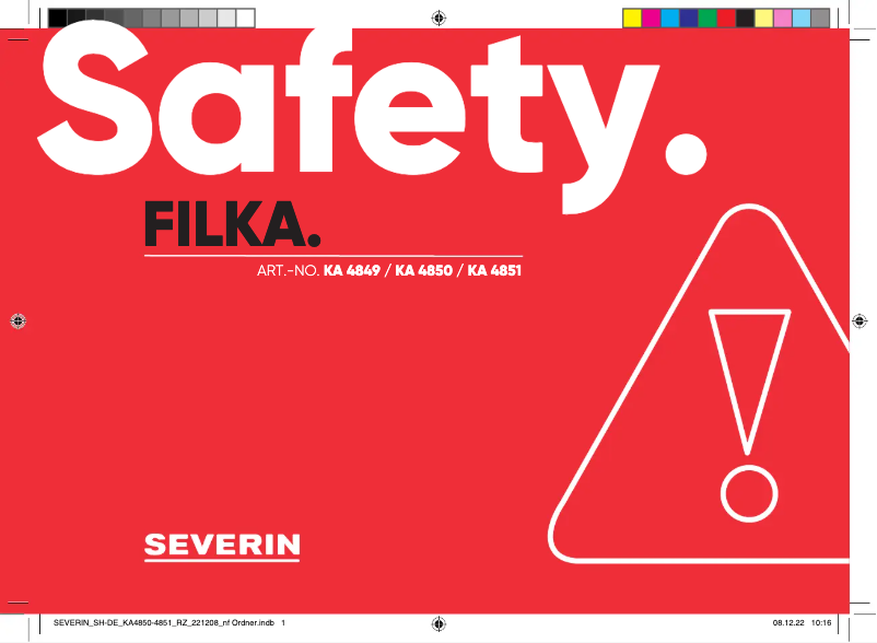 Image de la première page du manuel de l'appareil KA 4849