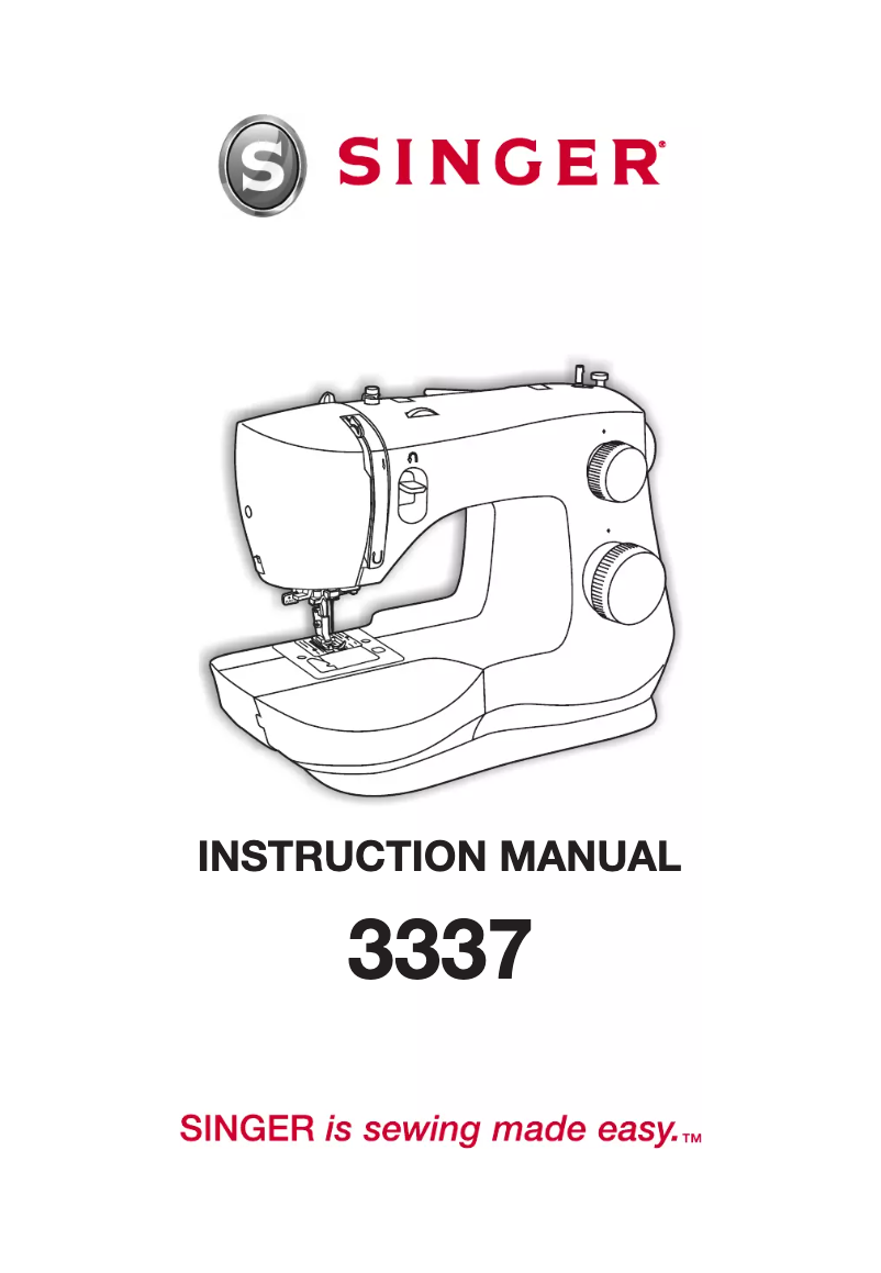 Page n°1 - Manuel utilisateur Singer Simple 3337