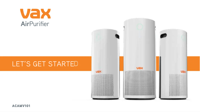 Page 1 de la notice Manuel utilisateur Vax Pure 300 ACAMV101