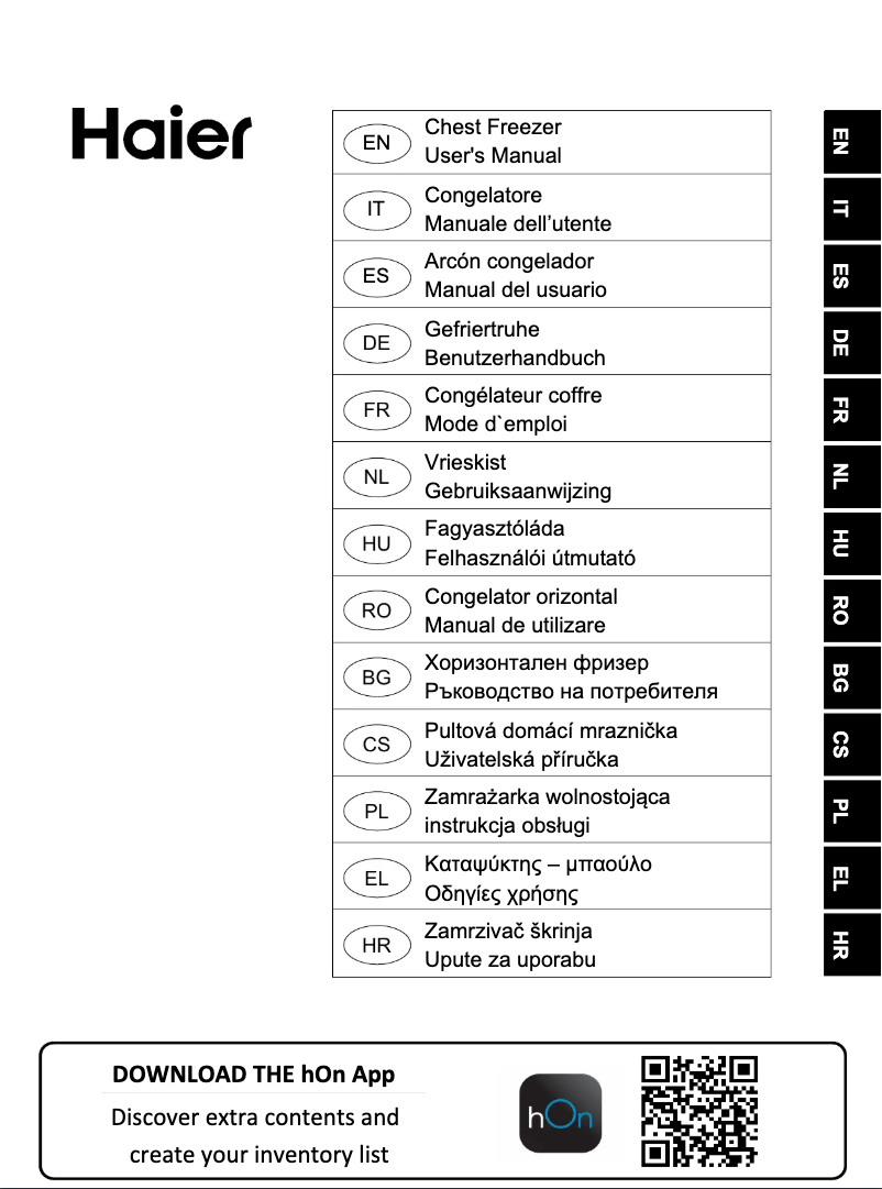 Page n°1 - Label énergétique Haier HCE429F