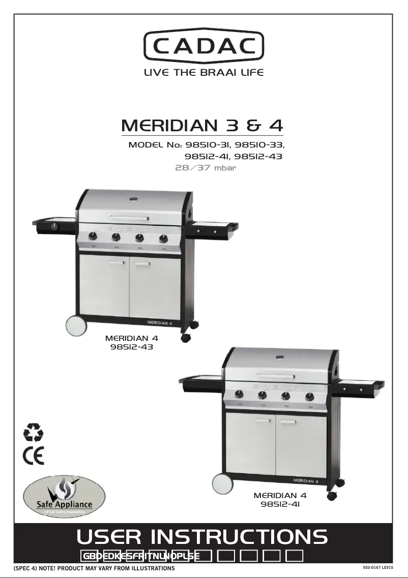 Page n°1 - Manuel utilisateur Cadac Meridian