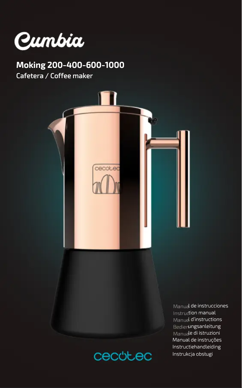 Page 1 de la notice Manuel utilisateur Cecotec Moking 1000