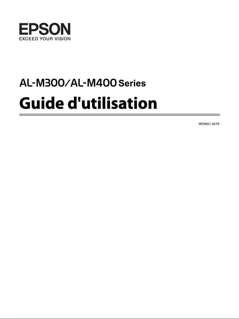 Page 1 de la notice Manuel utilisateur Epson WorkForce AL-M400