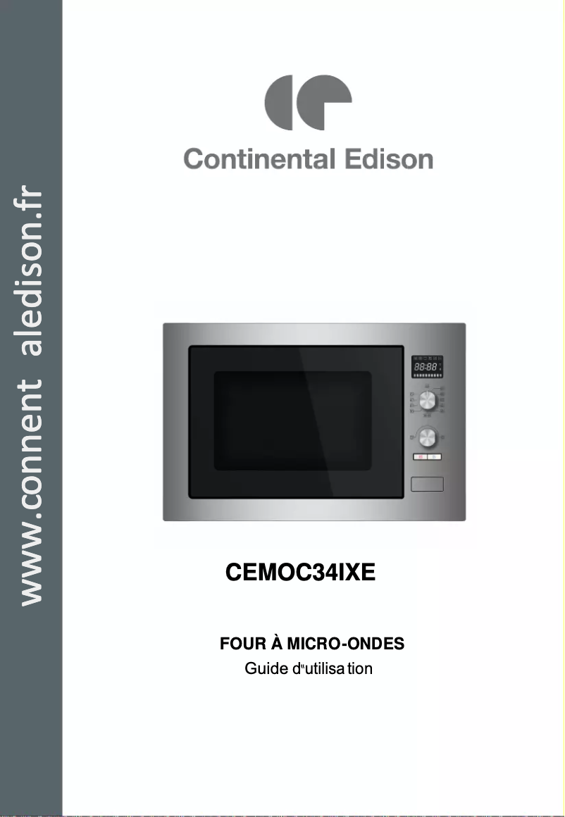 Image de la première page du manuel de l'appareil CEMOC34IXE