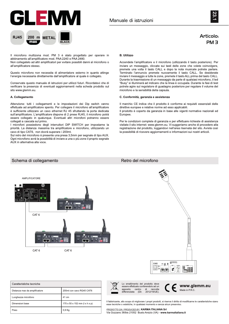Página 1 del manual Manual de usuario Glemm PM 3