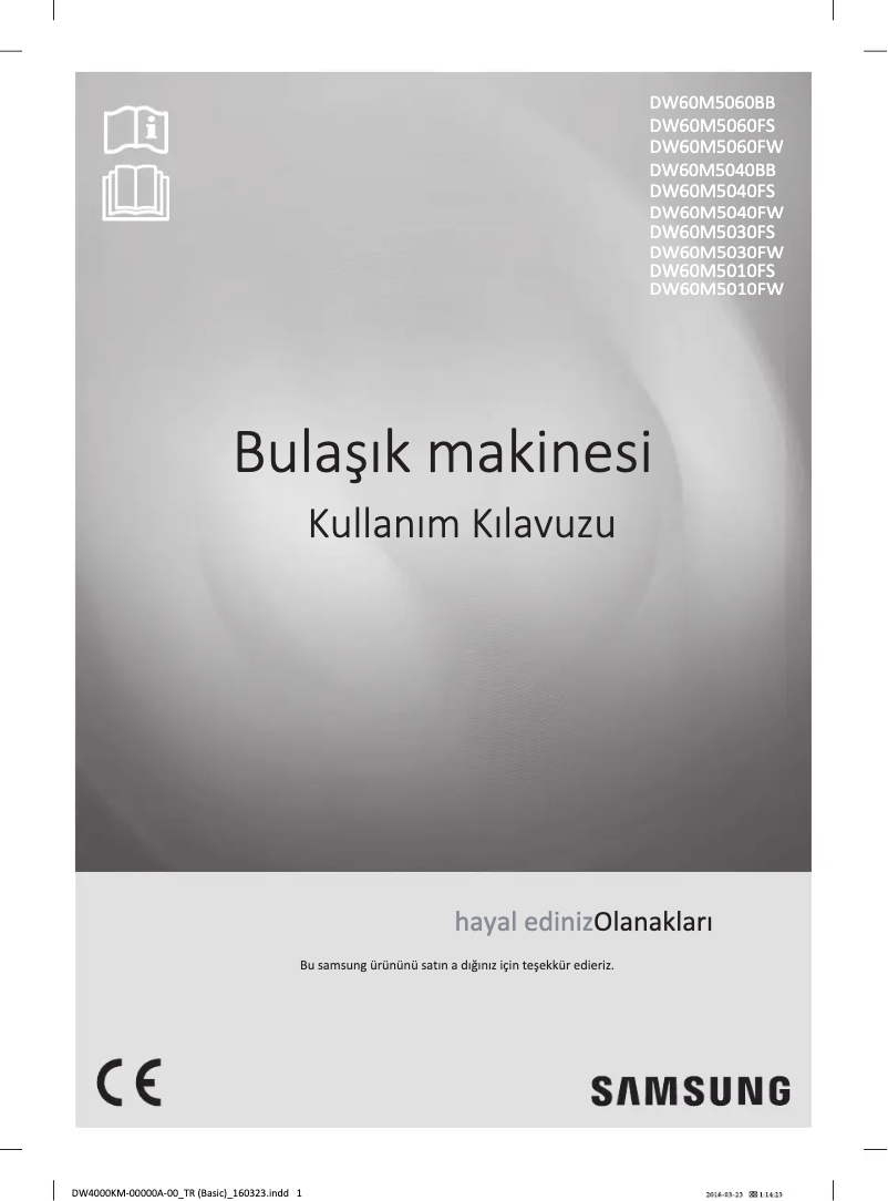 Image de la première page du manuel de l'appareil DW60M5030FW