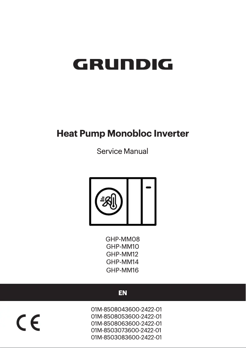 Image de la première page du manuel de l'appareil GHP MM8