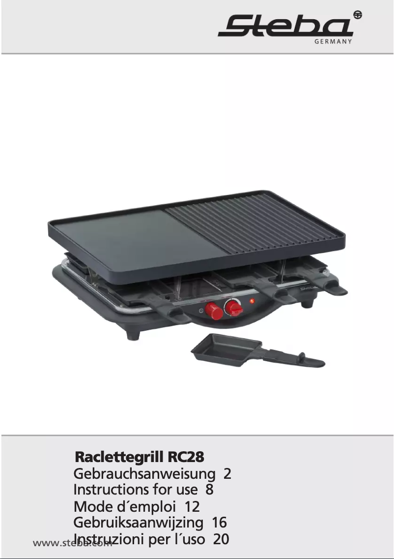 Page 1 de la notice Manuel utilisateur Steba RC30
