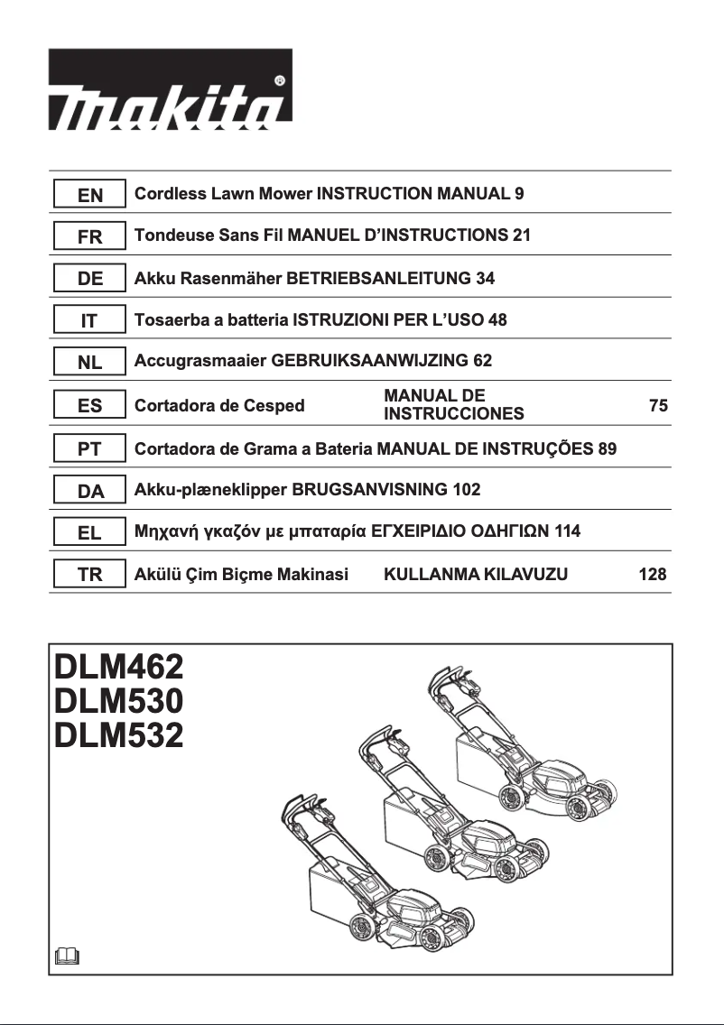 Page 1 de la notice Manuel utilisateur Makita DLM462PT4