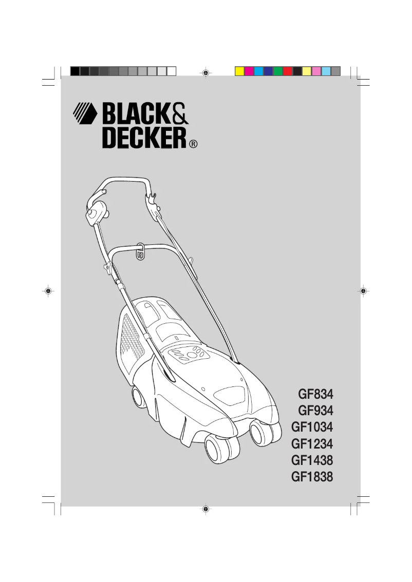 Page 1 de la notice Manuel utilisateur Black & Decker GF834