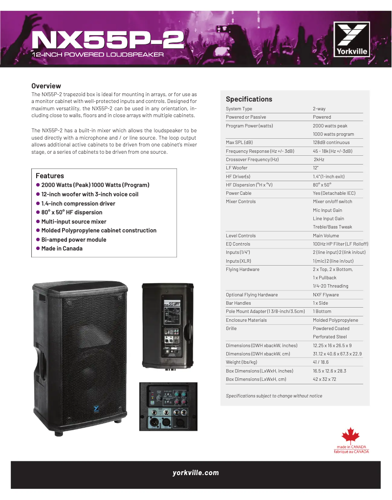 Imagen de la primera página del manual del dispositivo NX55P