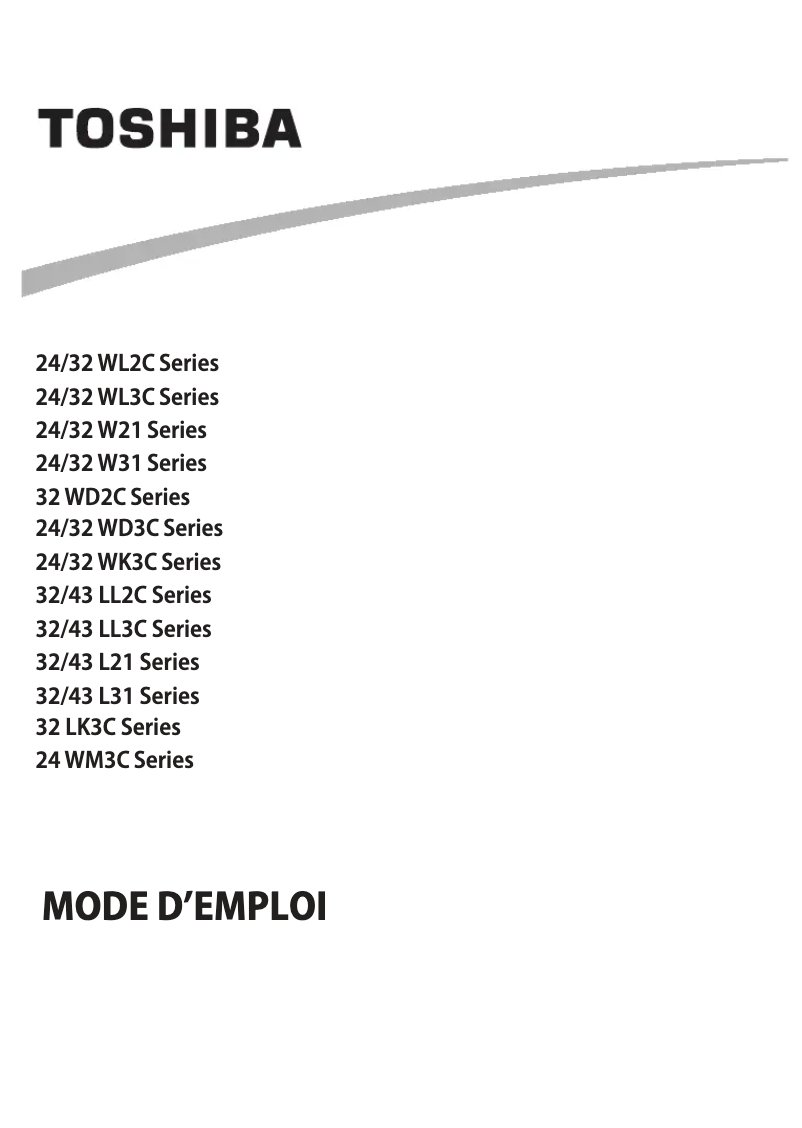 Image de la première page du manuel de l'appareil 43L2163DG