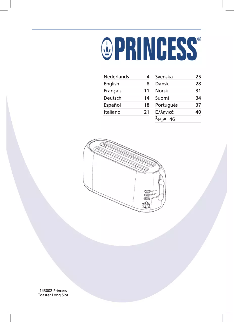 Imagen de la primera página del manual del dispositivo 143002 Long Slot