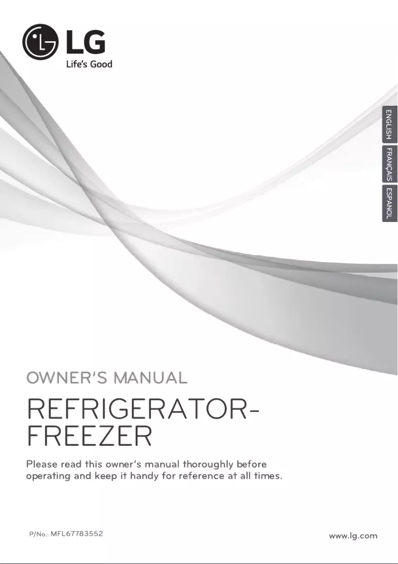 Page n°1 - Manuel utilisateur LG GC-F559BQDZ