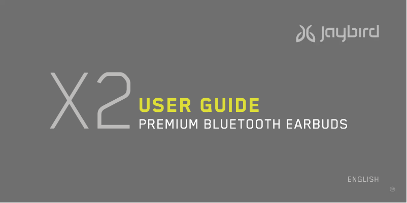 Page 1 de la notice Manuel utilisateur JayBird X2