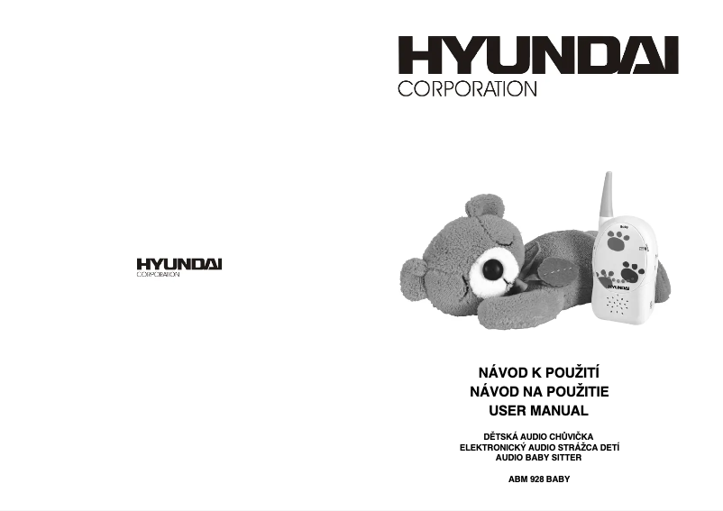 Page n°1 - Manuel utilisateur Hyundai ABM 928