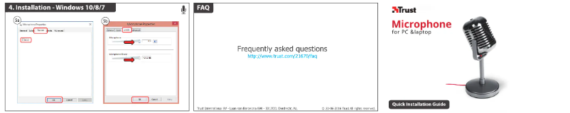 Page 1 de la notice Manuel utilisateur Trust 21670