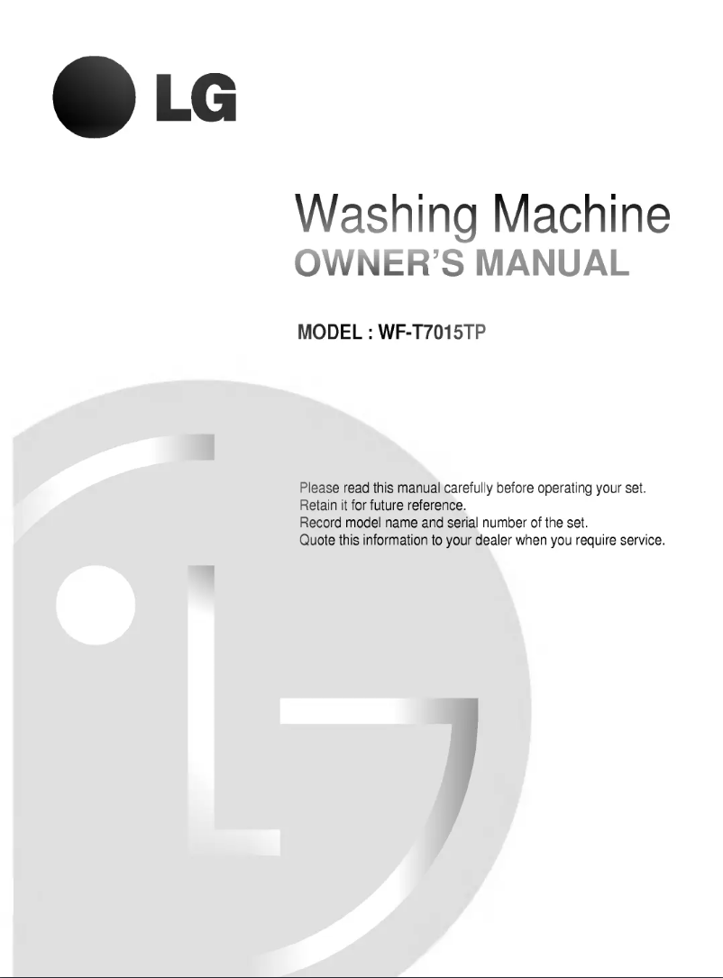 Image de la première page du manuel de l'appareil WF-T7015TP