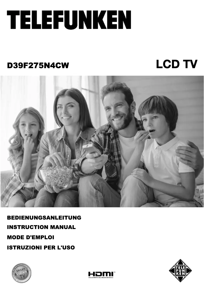 Image de la première page du manuel de l'appareil D39F275N4CW