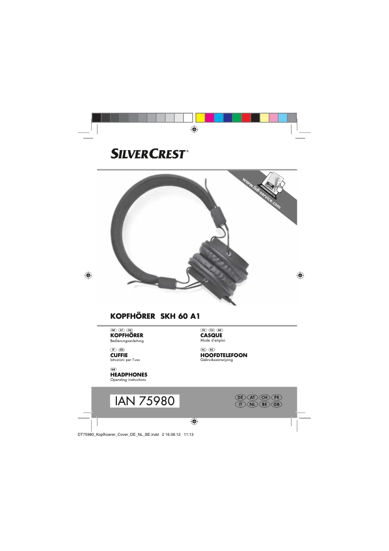 Image de la première page du manuel de l'appareil SKH 60 A1