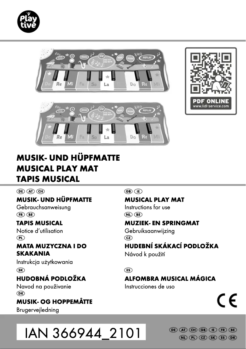 Page 1 de la notice Manuel utilisateur Playtive IAN 366944