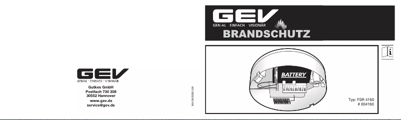 Image de la première page du manuel de l'appareil FSR 4160