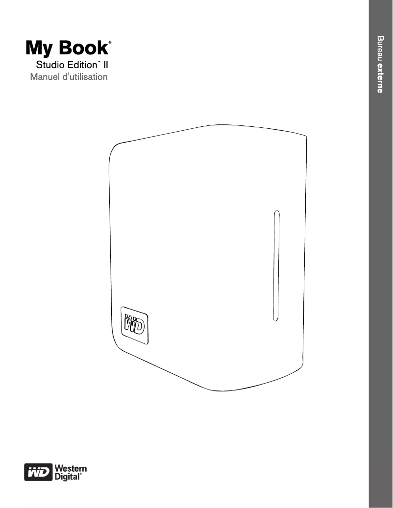 Image de la première page du manuel de l'appareil My Book Studio II