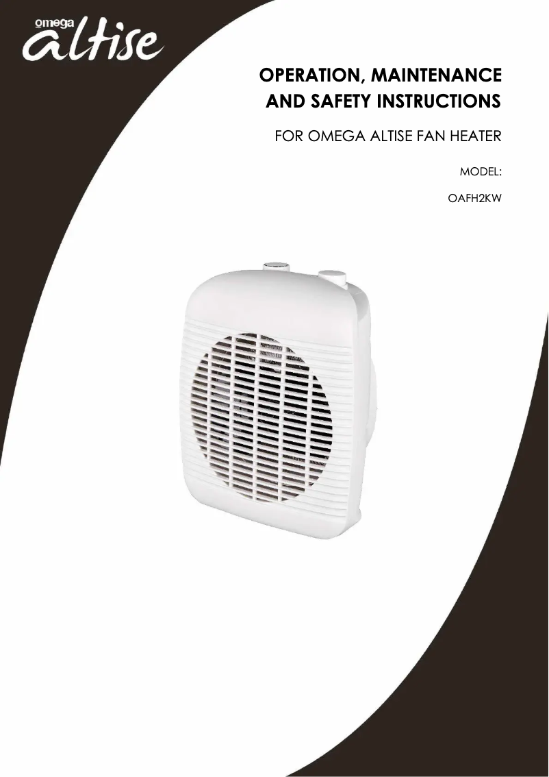 Page 1 de la notice Manuel utilisateur Omega Altise OAFH2KW