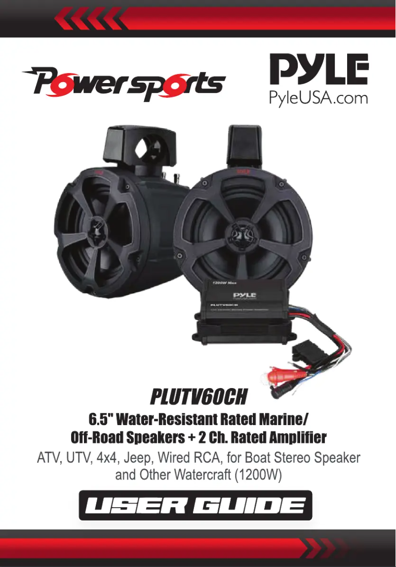 Page n°1 - Manuel utilisateur Pyle PLUTV60CH