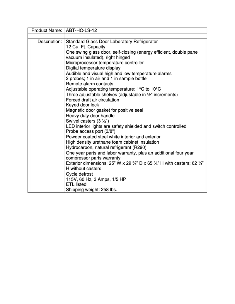 Image de la première page du manuel de l'appareil ABT-LS-12