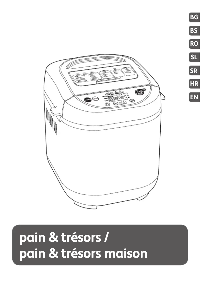 Página 1 del manual Manual de usuario Tefal Pain & Tresors Maison PF2501