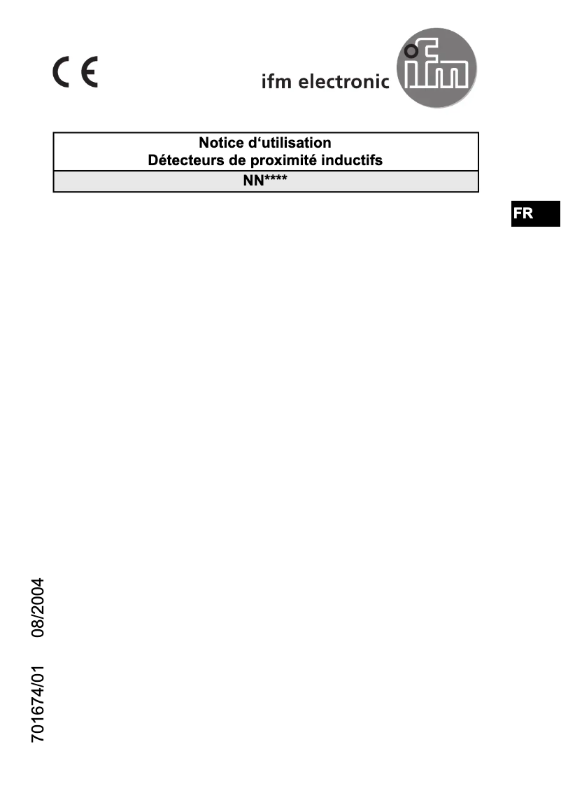 Page n°1 - Manuel utilisateur IFM NN5010