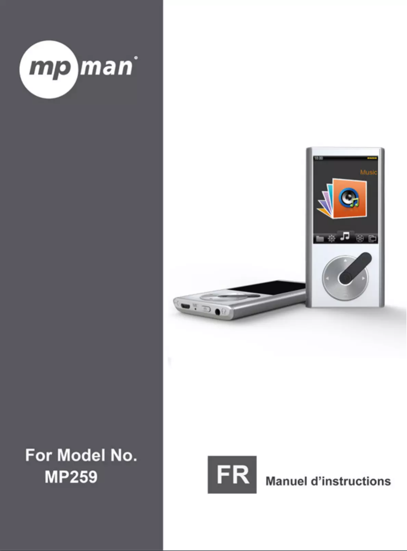 Image de la première page du manuel de l'appareil MP259
