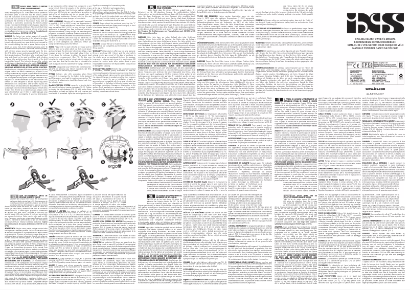 Page 1 de la notice Manuel utilisateur IXS Trail RS Evo