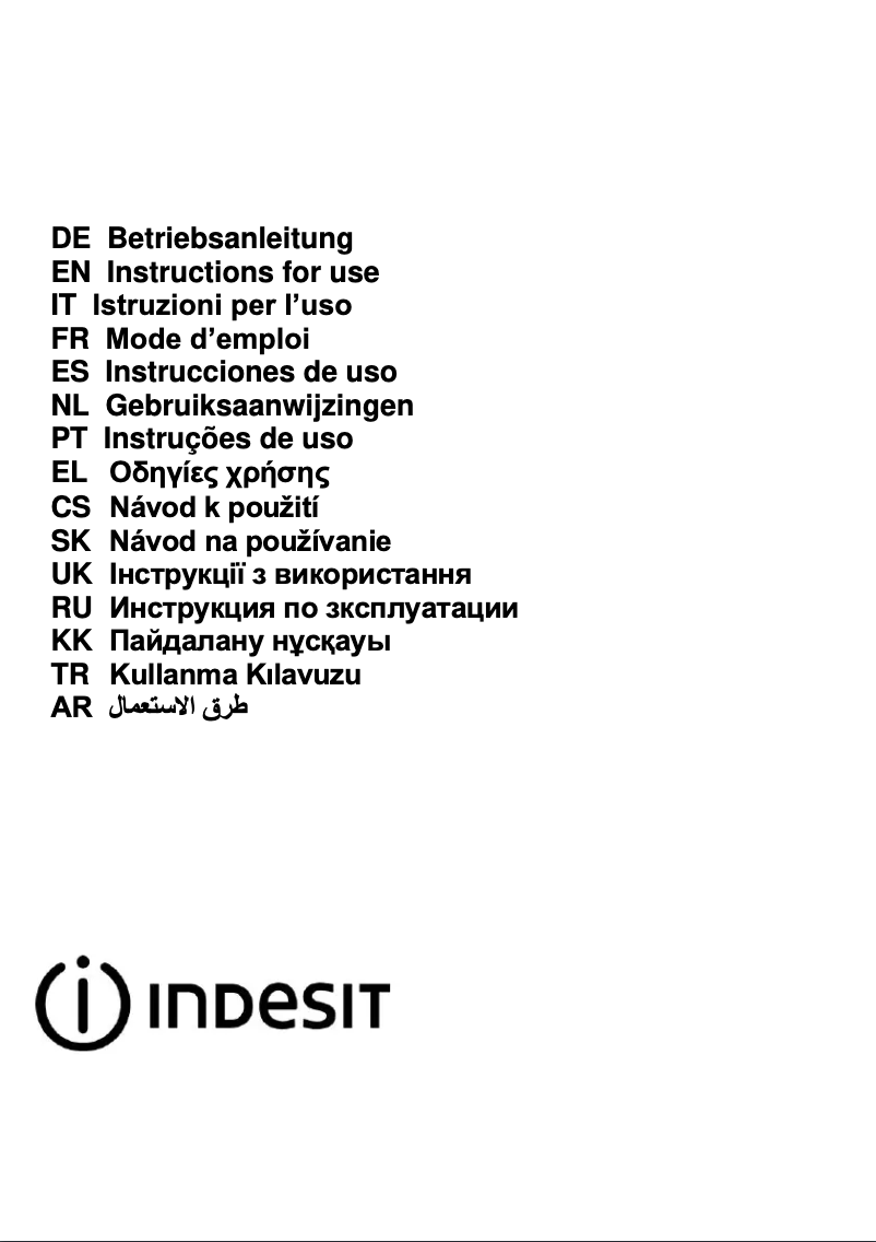 Page 1 de la notice Manuel utilisateur Indesit ISLK 96 LS X