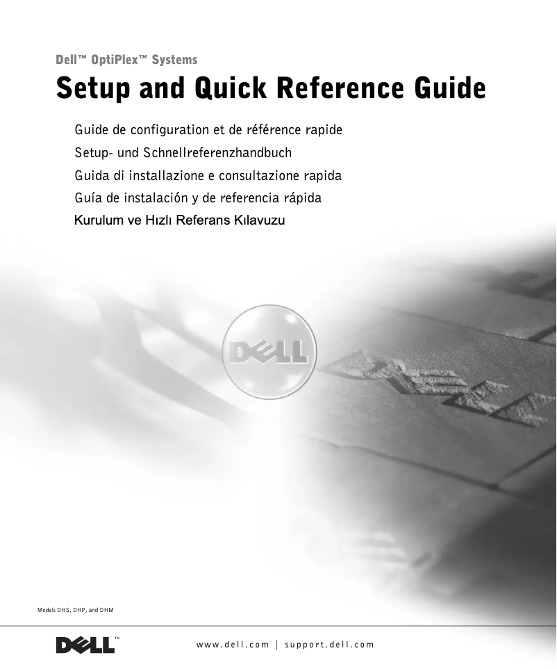 Page n°1 - Guide d'installation Dell OptiPlex GX240