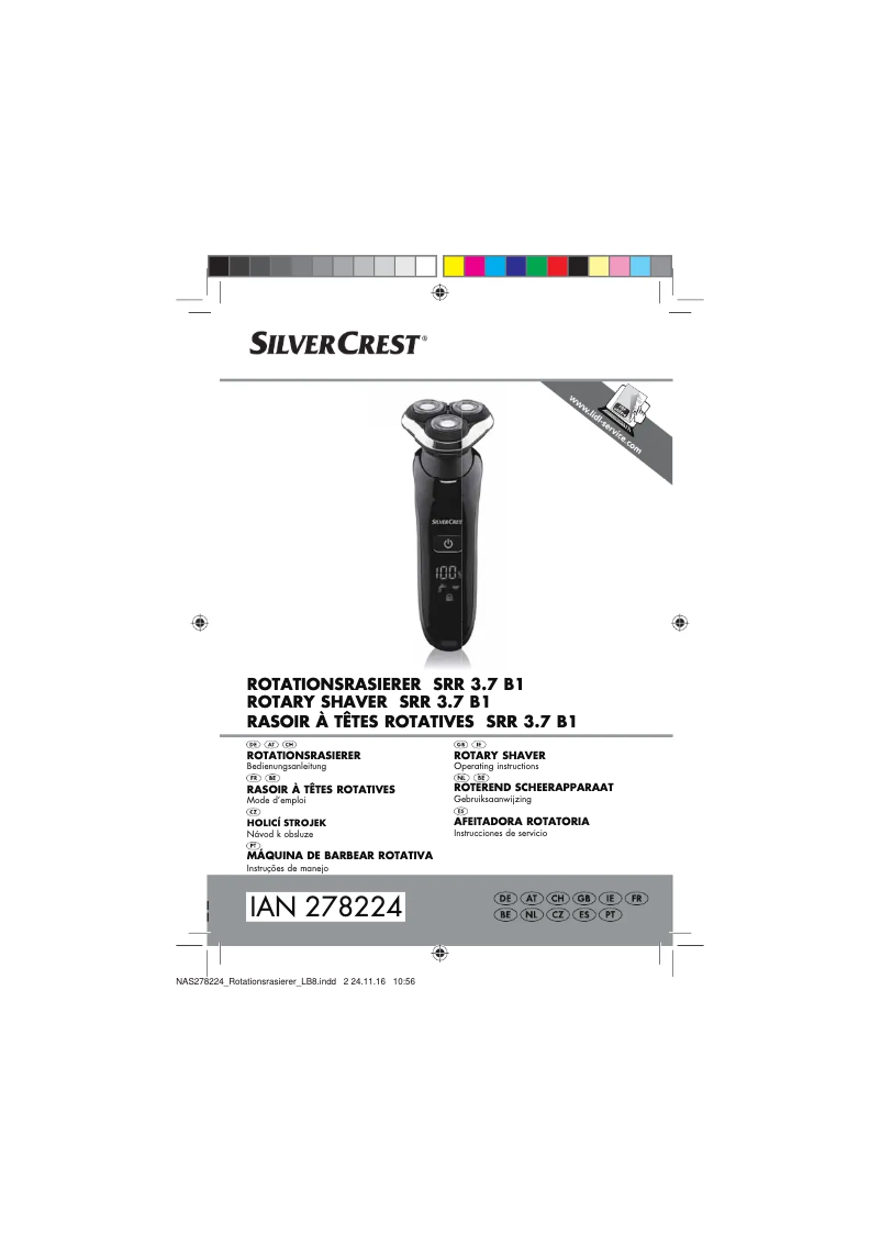 Page 1 de la notice Manuel utilisateur SilverCrest SRR 3.7 A1