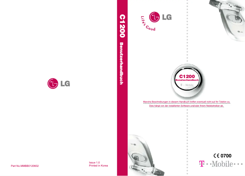 Página 1 del manual Manual de usuario LG C1200