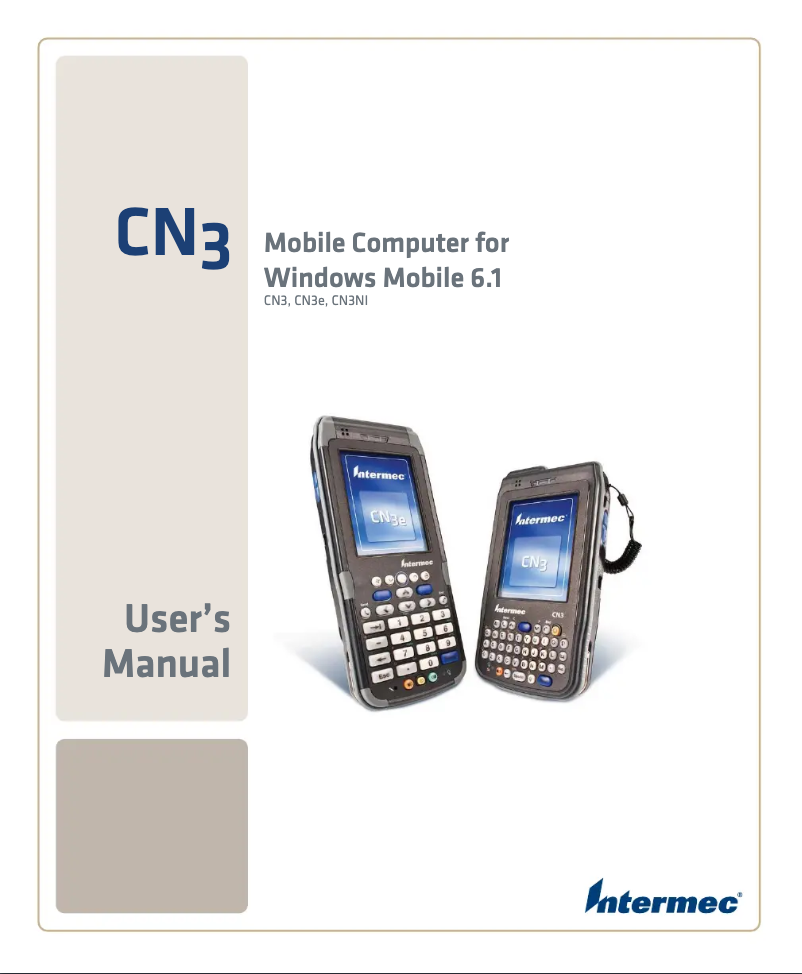 Page 1 de la notice Manuel utilisateur Intermec CN3e
