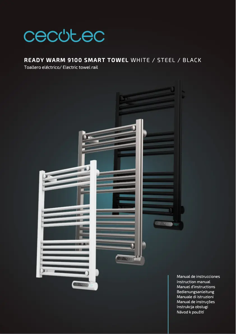 Page 1 de la notice Manuel utilisateur Cecotec ReadyWarm 9100 Smart Towel