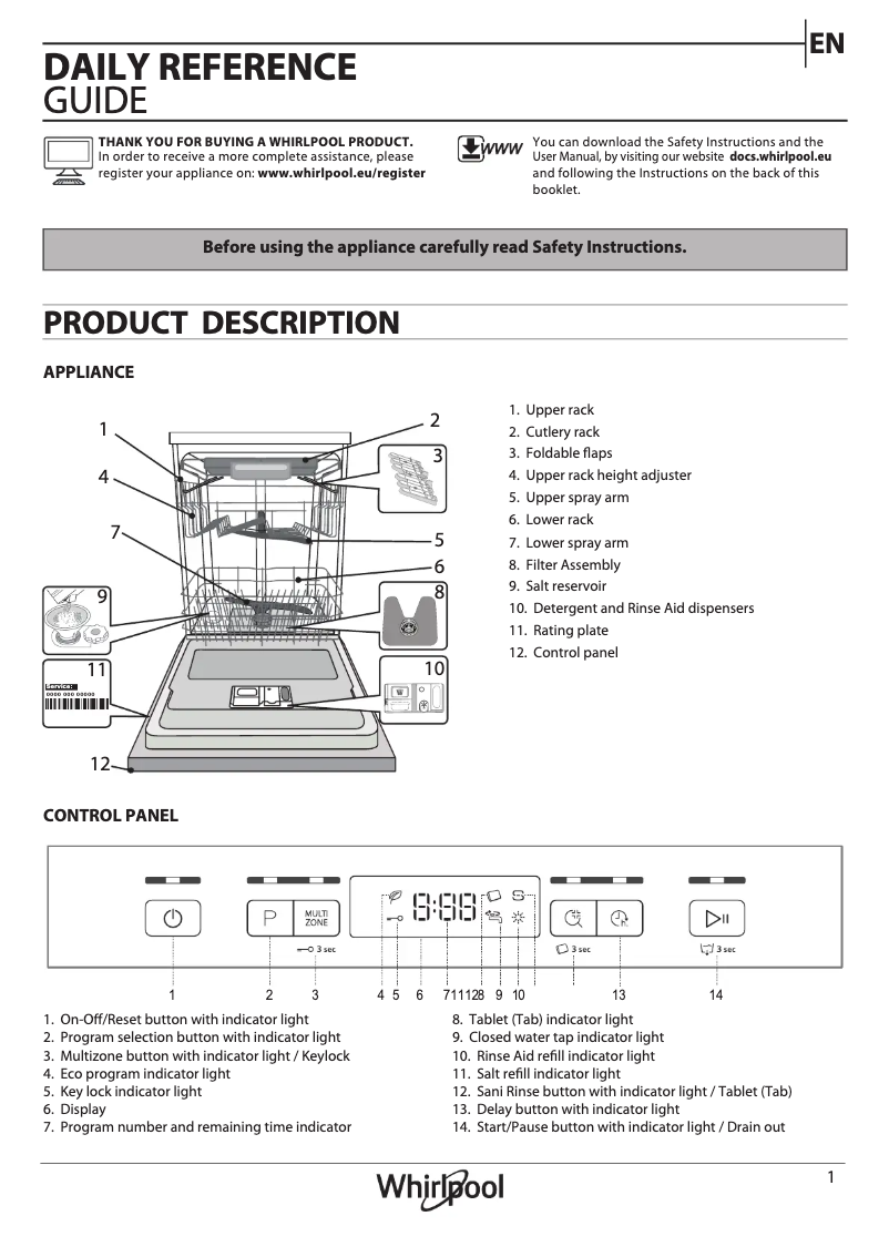 Image de la première page du manuel de l'appareil WUC 3C33 F