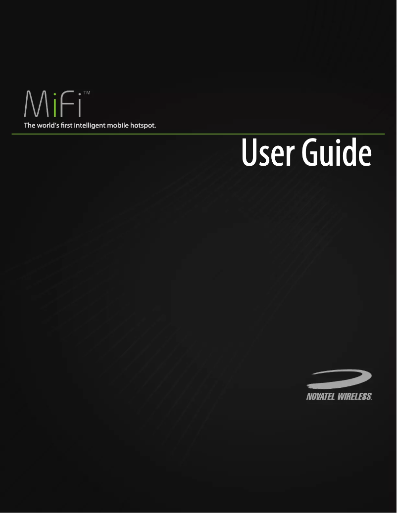 Image de la première page du manuel de l'appareil MiFi 3352