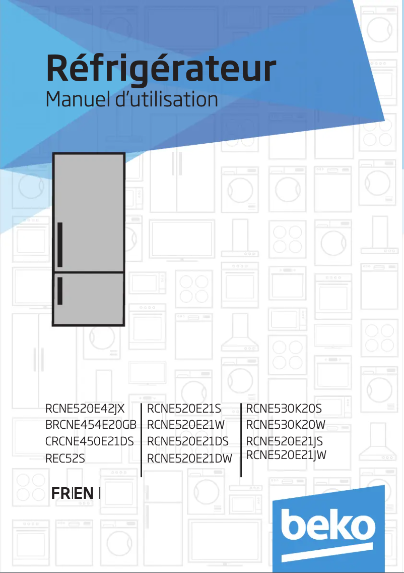 Page n°1 - Manuel utilisateur Beko RCNE530K20W
