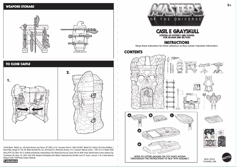 Página 1 del manual Manual de usuario Mattel Masters of the Universe